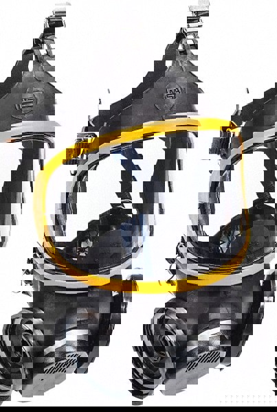 Full Face Respirator: Hycar, Threaded, Large